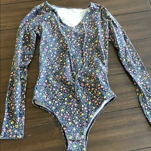 Floral body suit